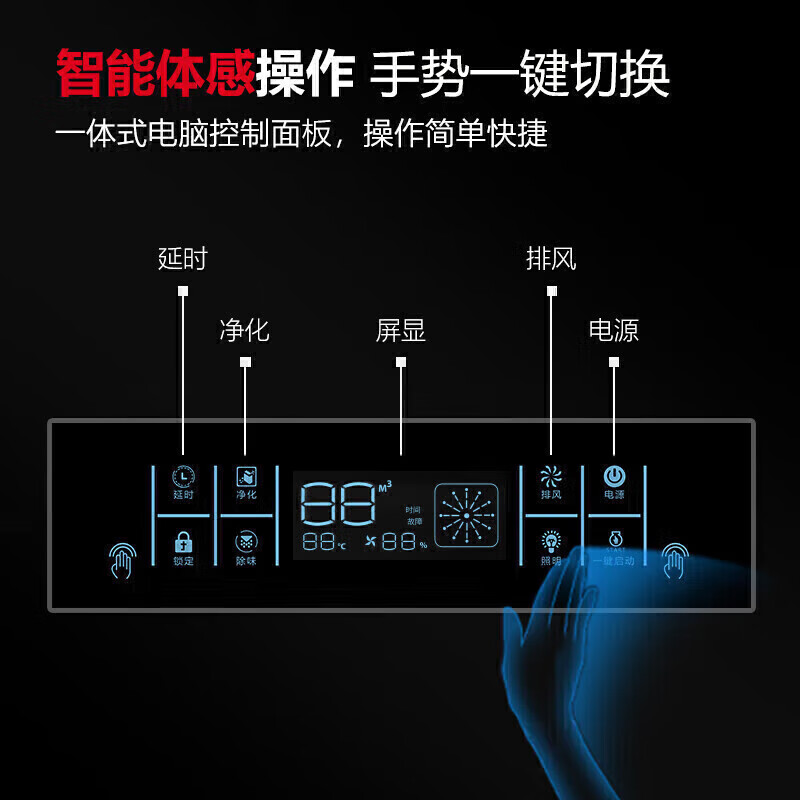 麥大廚商用1.5米鋁電場油煙凈化一體機380v