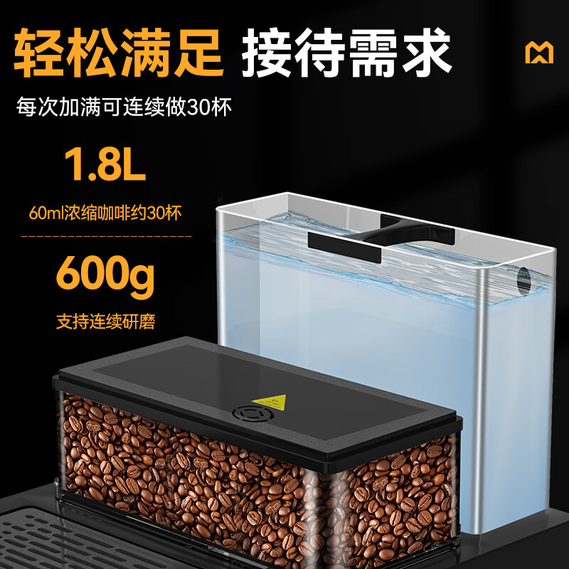 麥大廚B22系列升級(jí)款商用含底座1.5kw全自動(dòng)咖啡機(jī) 